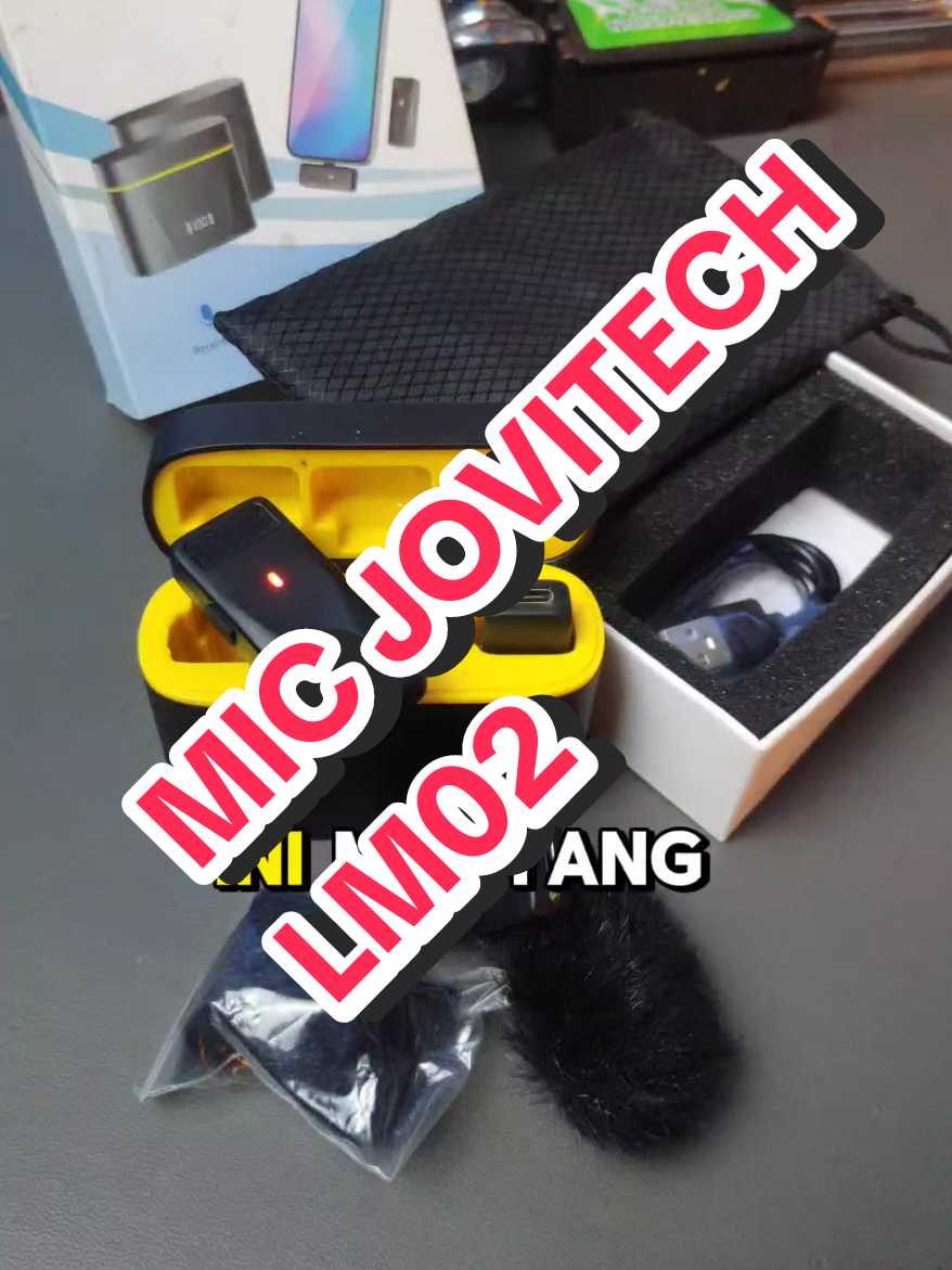 MiC wirelles Jovitech LM02, tangkapan suara bagus, sangat sensitif. #microphone  #microphonewireless  #JovitechLM02 #audiokonten 