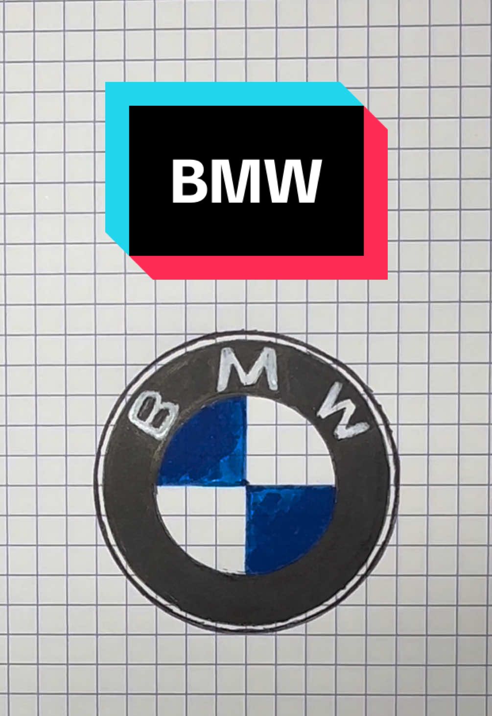 Tuto Logo BMW #dessin #drawing #logo #bmw