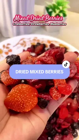 Mixed Dried Berries 🍓🫐 #mixeddriedberries #mixedberries #mixedberry #driedberries #driedfruit #driedfruits #berries #cranberries #strawberries #blueberries #healthysnack 