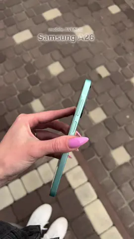 Новинка ✨ Samsung A26 5G 8/256Gb Mint 💚🍀 • Діагональ екрану: 6.7” • Тип екрану: Super AMOLED • Камера: 50 Мп + 8 Мп + 2 Мп • Процесор: Samsung Exynos 1380 • Ємність акумулятора: 5000 mAh 🏷️Ціна: 12 699 грн #mobileavenue#samsung#galaxy#samsunga26#samsunguk#samsungukraine#ukraine#телефон# 