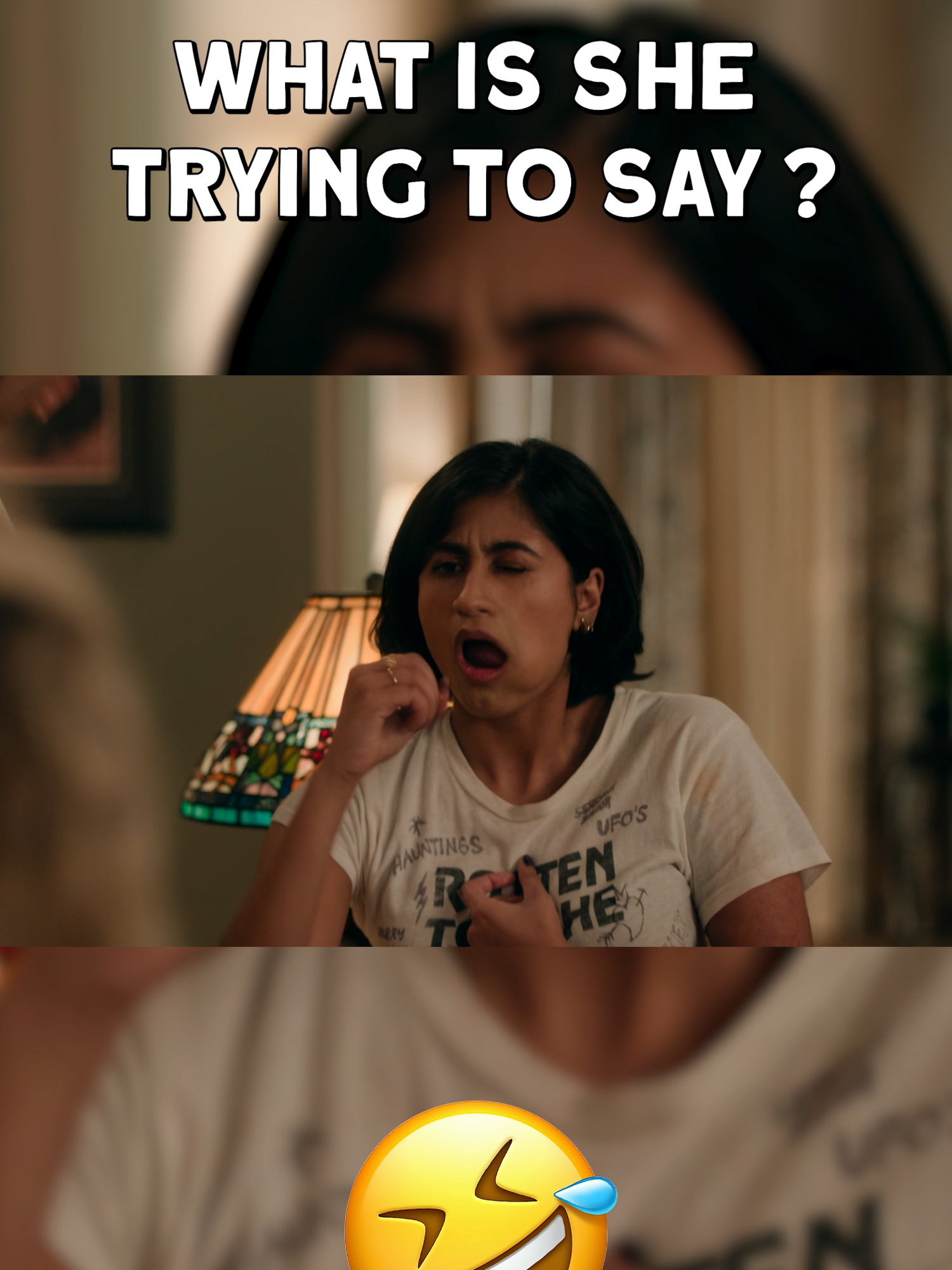 What is she trying to say ? 😯 #AdultsFX @adultsfx