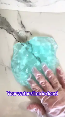 Let us know if this recipe worked for you!💧🌊#fyp#foryoupage #water #slime #asmr#slimerecipe 