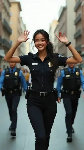 Okay… so turns out the cops didn't like my dance moves. 😅 One minute I was serving looks, the next I was serving time. Note to self: maybe don’t wear a police uniform next to an actual police station. #oops #CaughtInAction #DanceFail #TooReal #Nylessira #OopsMoment #BustedButFabulous #ViralDanceGoneWrong #FakeCopRealTrouble