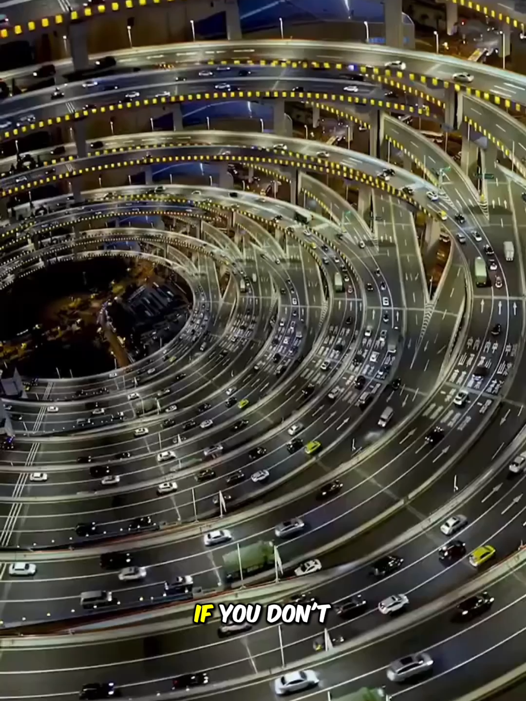 Extremely complicated traffic in Chongqing, China