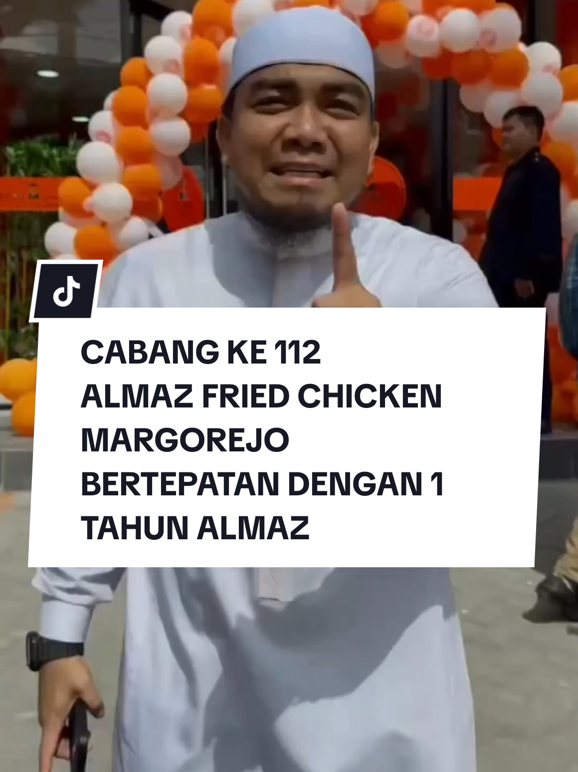 1 TAHUN @almazfriedchicken 14 Juni 2024 - 14 Juni 2025, outlet ke 112 (Surah Al Ikhlas) mengajarkan tauhud dan keikhlasan. Mohon doakan kami selalu agar menjadi hamba yang selalu pandai bersyukur kepada Allah dan bermanfaat untuk banyak manusia.