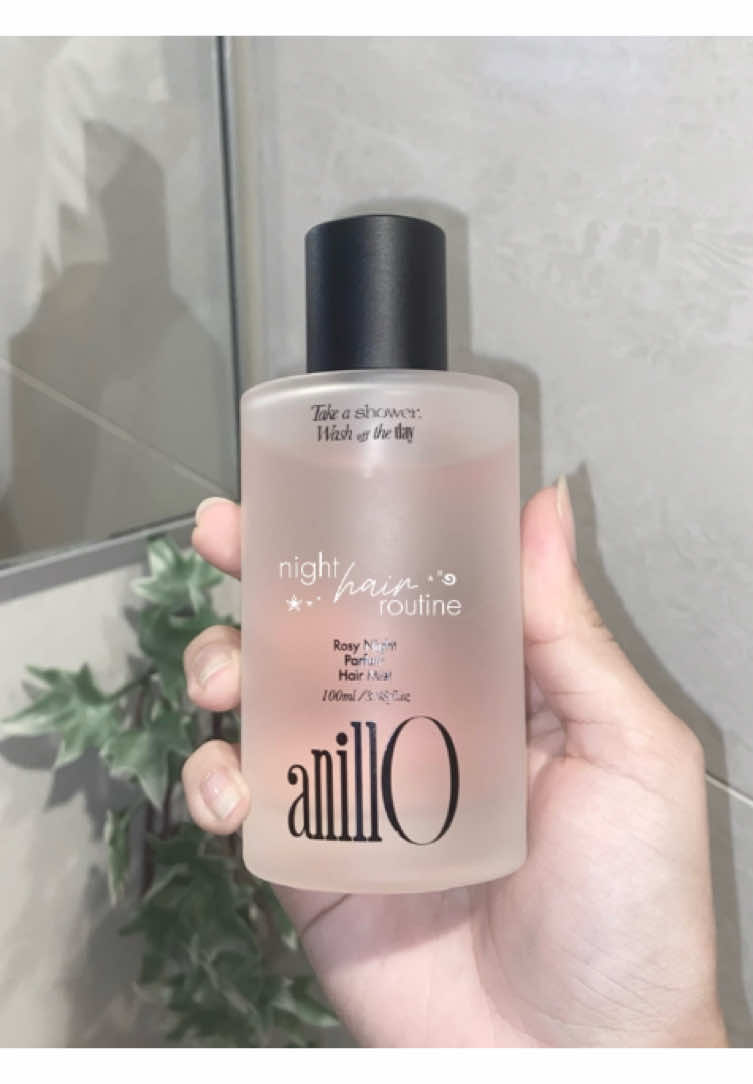my hair has never smelt this good 🌸 @anillO | clean vegan beauty   #hairperfume #fragrance #haircare #fragrancehacks  #SelfCare #haircareroutine #anilloglobal #anillobeauty #anillohaircare #rosynight #veganbeauty #cleanbeauty #glasshair #glossyhair #hairtok 