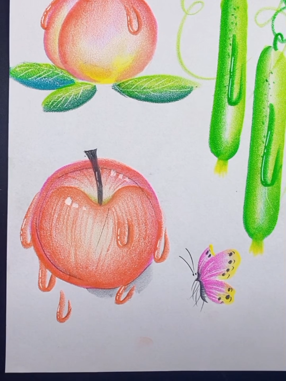 How To Draw a Fruit's Tutorial ✏️  . . . #howtodraw #drawingprocess #drawingchallenge #artistsoftiktok #drawingtutorial #sketch #drawings 