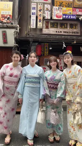Welcome to Japan 👘#kimonorentalyae #kimono #tokyo #yukata #japan #asakusa #fyp 