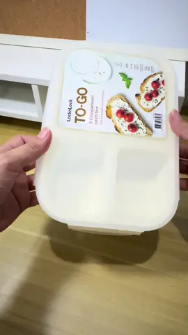 Locknlock TO-GO 3 Compartment lunch box #lunchbox #bentoboxlunch 
