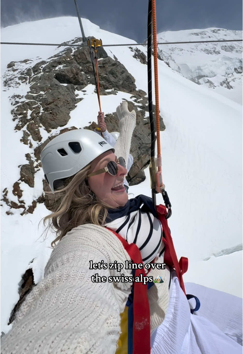 get out of your comfort zone🏔️🇨🇭💖 #swiss #switzerland #swissalps #alps #zipline #travel #traveling #travellifehack #traveltiktok #paris #germany #hairtok #dryshampoo #best #fyp #foryou #hostel #europe #eurosummer #european #paristok #traveltok 