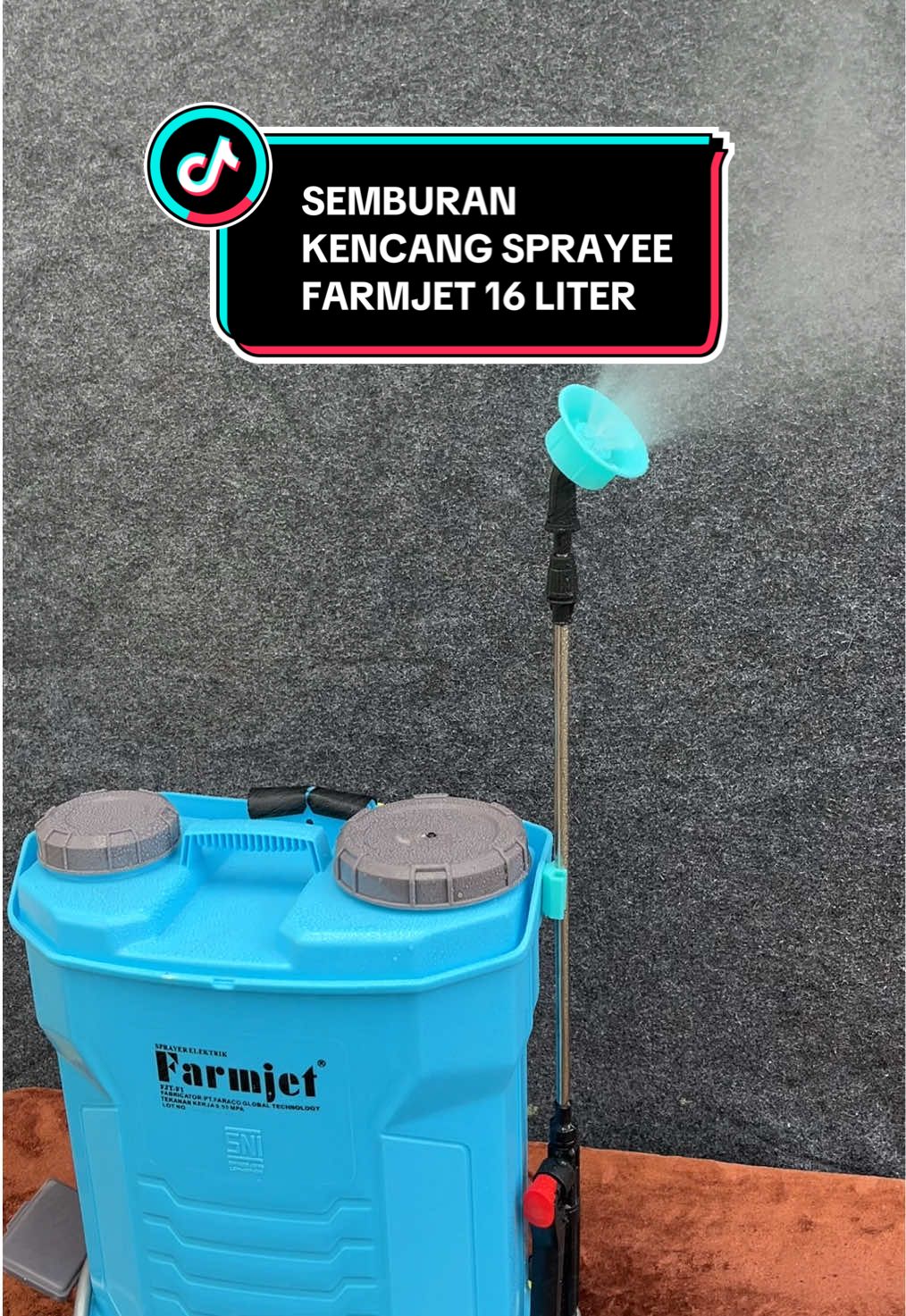 Semburan kencang farmjet 120psi 16 liter #farmjet #sprayer #fyp 