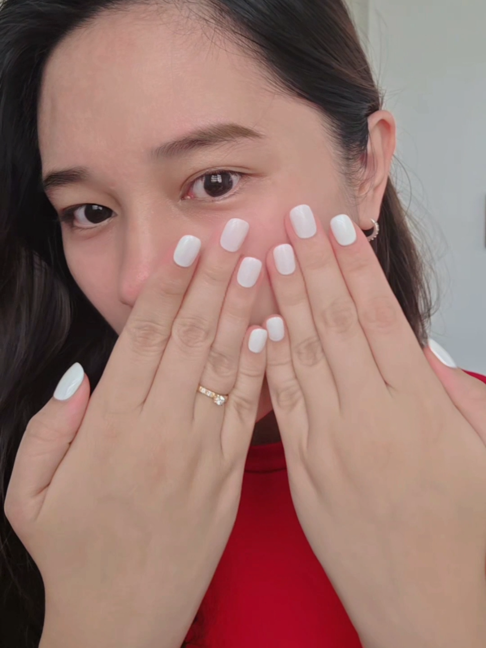 PERFECT WHITE NAILS #whitenails #NailArt #SimpleNails #shortnails 