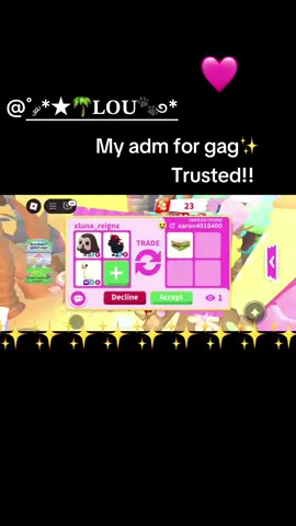 Tysm! Very trusted🩷 #adoptme #roblox #growagarden #owl #eviluni #goose #fox #dragonfly #queenbee #fyp #fypシ゚ 