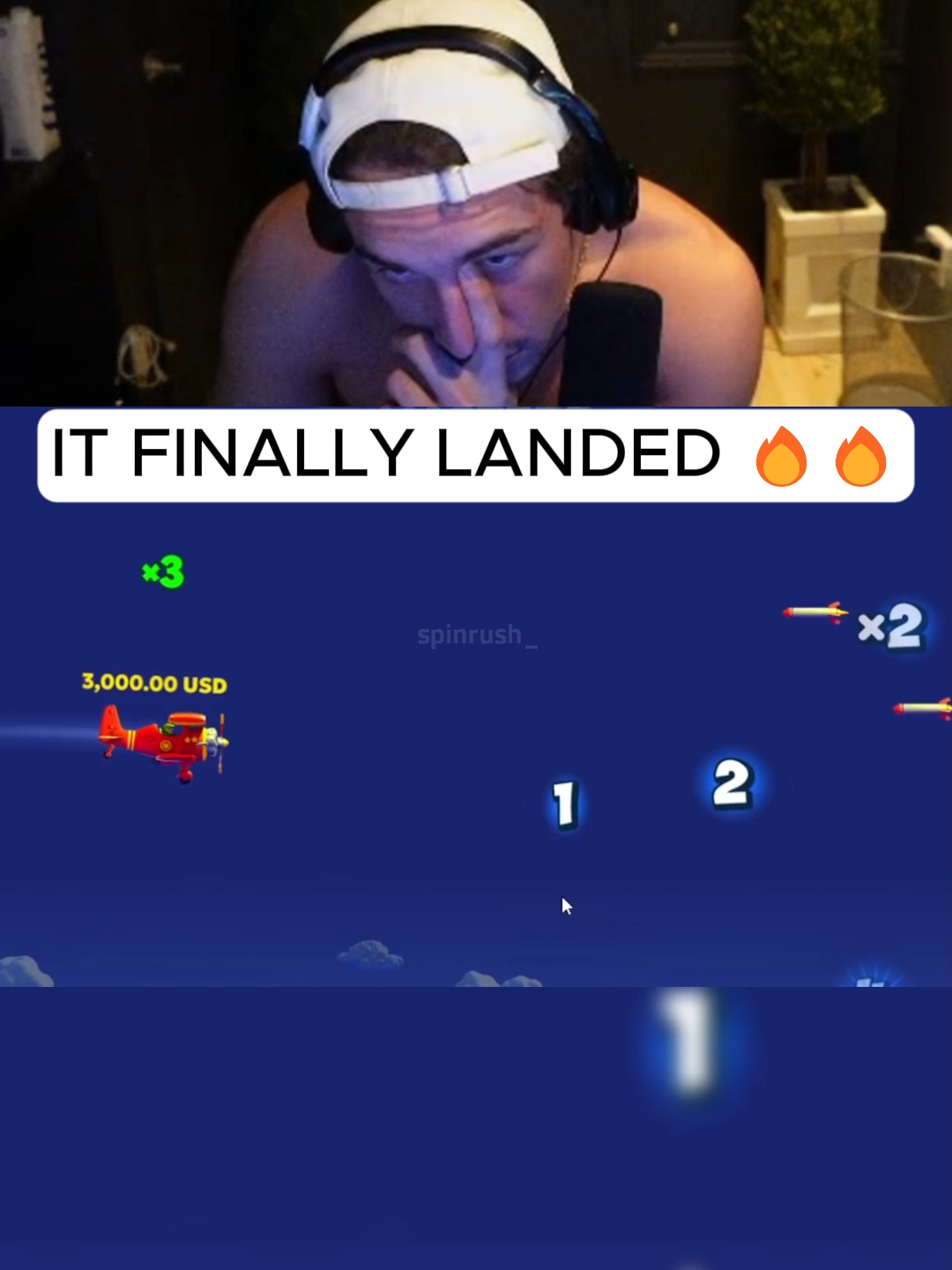 It finally landed 🔥🔥🔥 #kickstreaming #aviamasters #planegame