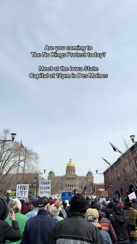 No Kings Day Protest against Donald Trump today, June 14 2025. Meet at the Iowa State Capitol building at 12pm. *Videos taken from previous protests. #iowaprotest #desmoinesprotest #desmoines #iowademocrats #nokingsdayiowa #nokingsdaydesmoines 