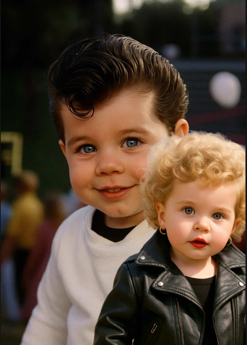 #babyai #grease #greasemovie #babysandy #babydanny #youretheonethatiwant #fyp Here is another one there so cute☺️x