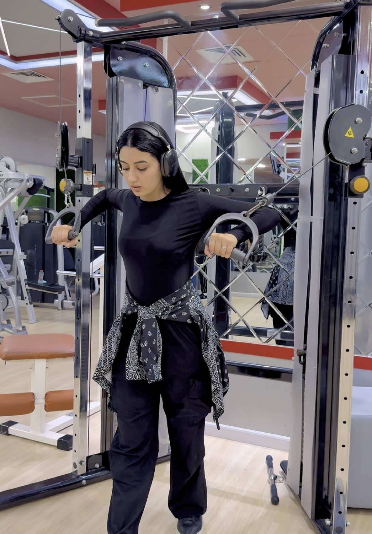 Warning: Side effects of this gym include killer confidence and dangerously toned vibes. 😉💪 No more boring workouts or crowded co-ed gyms – it’s time to level up at Wellness Center, the ultimate ladies-only fitness zone! 💃✨ @wellnessfitnessuae  📍Located in Al Nahda, Sharjah #gym #GymLife #gymtime #workout #workoutsforwomen #workoutmotivation #workoutroutine #trending #dubai #sharjah #alnahda #alnahdasharjah #viral #reels #trendingreels #reelitfeelit #mahwishawan #gymreels 