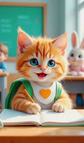 cute cat 🐈 studying #cat #pets #foryou #viralvideo #tik_tok #tik #foru #for #foryoupage 