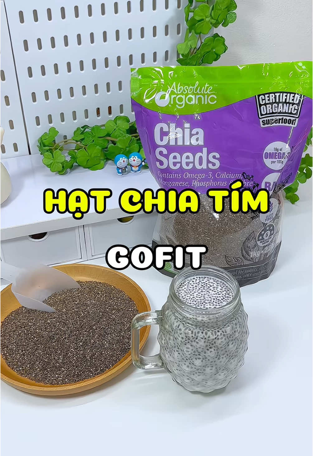 Hạt chia tím của Nhà Gofit #minhlaanh0410 #xuhuong #review #foodreview #hatchia #hatchiatim #gofit #gofitmart 