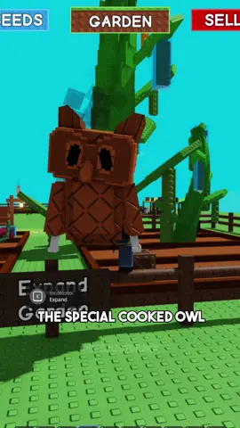 COOKED OWL IN GROW A GARDEN 🦉#roblox #growagarden #fyp 