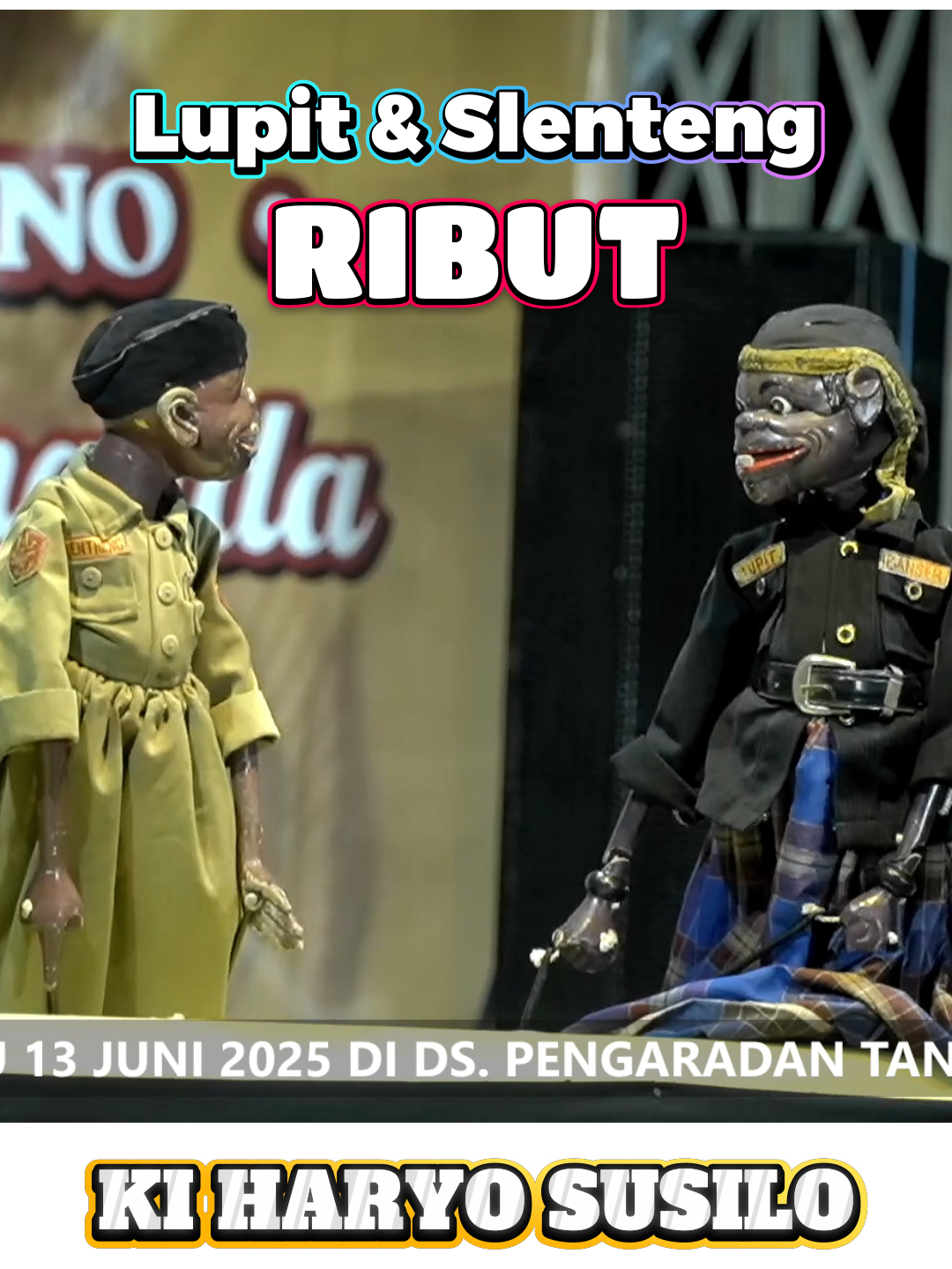LUPIT & SLENTENG RIBUT #kiharyoenthussusmono #aastudio #kienthussusmono #wayanggolek #wayangsantri