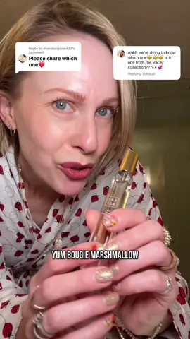 Replying to @rhondasteiner457  YES @Kayali — the mystery scent was Yum Boujee Marshmallow and I’m fully addicted 🍬🤍 BUT I just ordered Capri in a Bottle: Lemon Sugar from the Vacay Collection 🍋💛 Stay tuned for a full review! Drop your Kayali favs below! 👇 #KayaliPerfume #VacayCollection #FragranceTok #Over50Beauty #PerfumeReview #FragranceCommunity #YumBoujeeMarshmallow #CapriInABottle 
