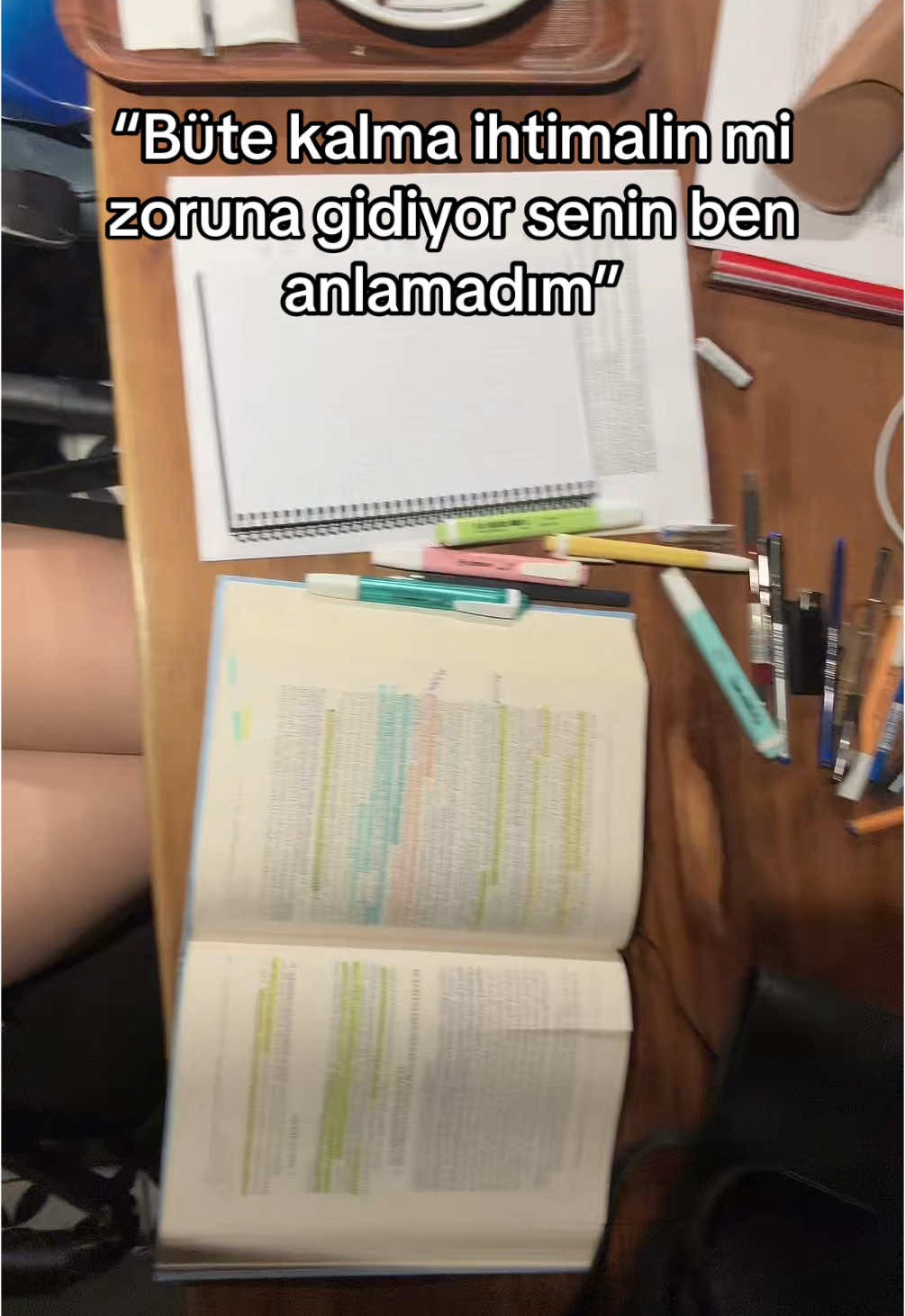 Sen ne anlarsın be büte kalmadan aa ile ders vermekten 