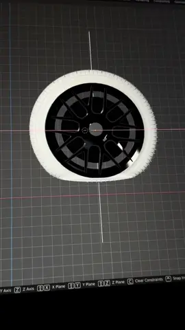 Spent some time adjusting this flat tire effect. Looks pretty realistic. #blender #blender3d #motiongraphics #motiondesign #3danimation #3d #blenderanimation #render #vfx #design #carparts #car #cars #technology 