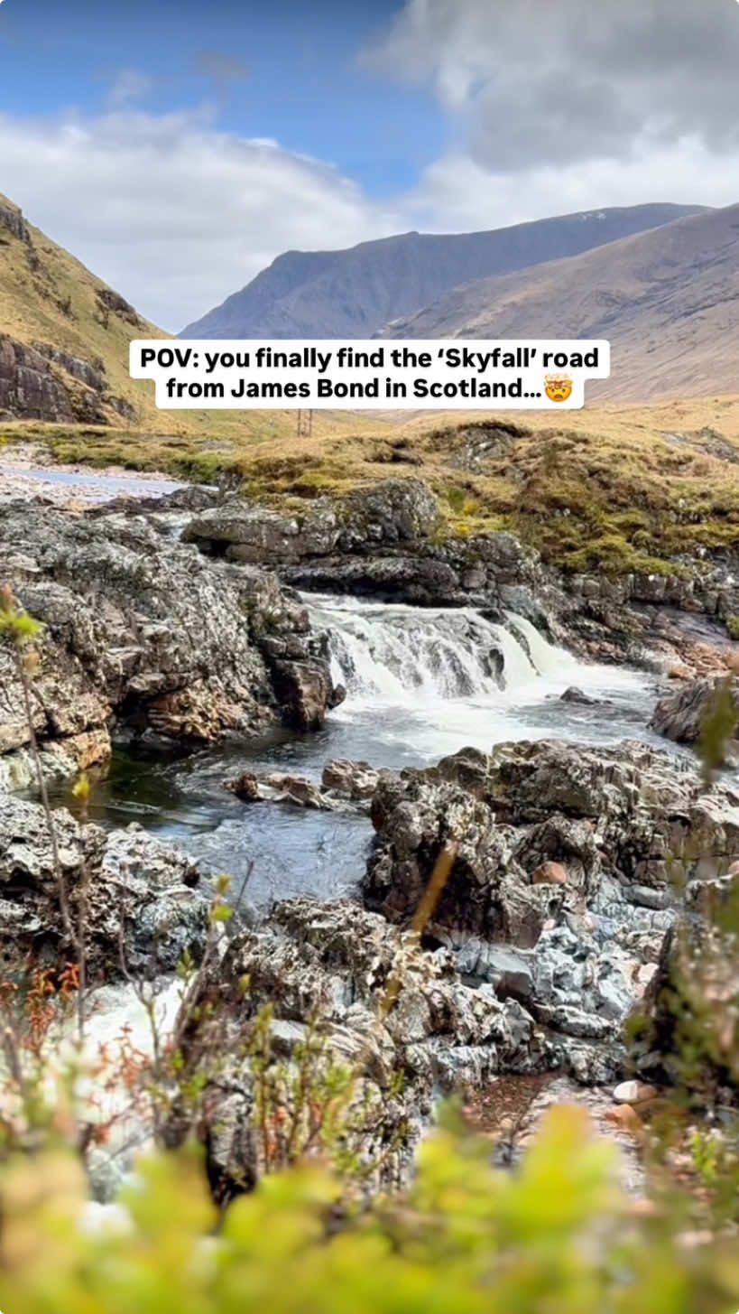 📍 The Skyfall Road 🏴󠁧󠁢󠁳󠁣󠁴󠁿😍🚗 📌 Save for your Scotland planning!  This has to be one of THE most stunning roads in the UK! 😍 Located in Scotland, this gorgeous stretch of road the Glen Etive Road, but commonly  known as the ‘Skyfall Road’ in James Bond and it has also featured in Braveheart! 🧡💙 What you need to know 👇🏼 🏴󠁧󠁢󠁳󠁣󠁴󠁿 It’s an in and out 12 mile stretch of road located in the western Scottish Highlands, south of Fort William.  🏴󠁧󠁢󠁳󠁣󠁴󠁿❗️Motor homes and caravans are unsuitable for this road. It’s a single track road that is very very narrow and has limited passing places!  🏴󠁧󠁢󠁳󠁣󠁴󠁿Expect the road to be very busy during the summer months.  🏴󠁧󠁢󠁳󠁣󠁴󠁿The road is located along the Glen Etive river and runs into Loch Etive at the end of the road!  🏴󠁧󠁢󠁳󠁣󠁴󠁿 Allow plenty of time due to the road being narrow and with limited passing places.  🏴󠁧󠁢󠁳󠁣󠁴󠁿There are no facilities along the road such as toilets or cafes.  🏴󠁧󠁢󠁳󠁣󠁴󠁿There is a small car park at the end of the road.  🏴󠁧󠁢󠁳󠁣󠁴󠁿You can go for a walk at the end of the road alongside the Loch or take a kayak out on a calm day!  🏴󠁧󠁢󠁳󠁣󠁴󠁿Look out for deer along the road, but remember do not feed them as they are wild animals!  🏴󠁧󠁢󠁳󠁣󠁴󠁿Wild camping is permitted but ensure you follow best practice and the Scottish Outdoor Access Code!  Follow @mrandmrsd.adventures for more travel tips & guides to help you plan epic world adventures! 🧡💙 #scotlandroadtrip #travelscotland #glenetive #scotlandexplore #visitscotland #scottlandtrip #bucketlistroadtrips 