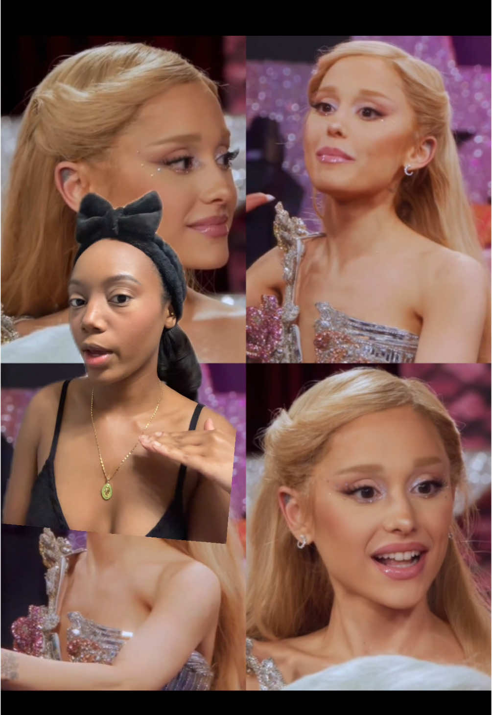 trying ariana grande eye look with the REM Beauty WICKED eyeshadow palette 👁️🎨🩷💚 #fypシ゚ #makeup #blackgirlmakeup #fyp #rembeauty #rembeautybyarianagrande #wicked #rembeautywicked #arianagrande #rupaulsdragrace #pink #cute 