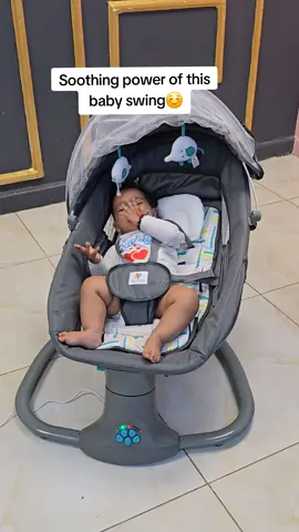 Gently rocks your baby to sleep  hands-free & hassle-free! 🤱💤 #babyswing #swing #toddler #nilababyshop 