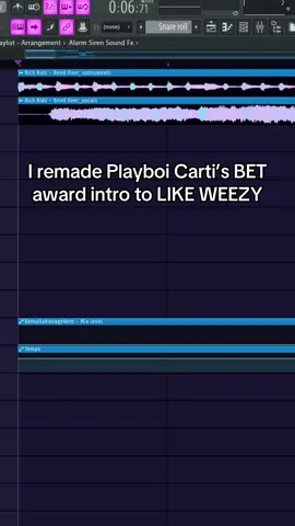 Playboi Carti LIKE WEEZY BET Awards intro  #playboicarti #iammusic #betawards #flstudio #fyp #viral 