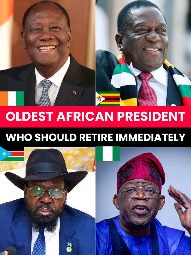 Oldies African President Who Should Retire Immediately  #africa #africapolitics #politics #africanleaders #oldage #viralditiktok #viralvideos #africantiktok #africancountries #africanleadership #leadership 