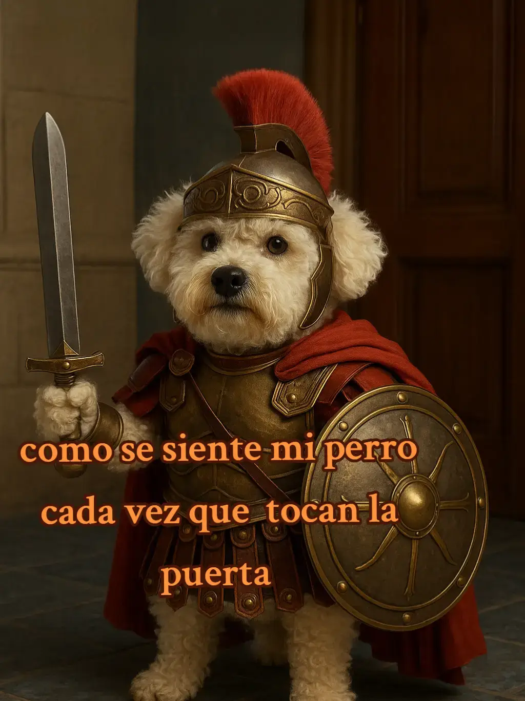 el isaac cada vez que tocan la puerta 🤭🤪#efecto #perrito #maximomeridiodecimo #doglover #poodle 