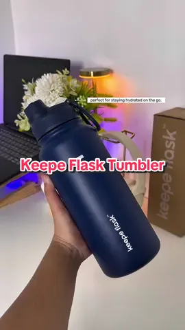 Stay hydrated with Keepe Flask Premium Denim Blue Tumbler!💙 #tumbler #tumblers #insulatedtumbler #keepeflask #keepeflasktumbler 