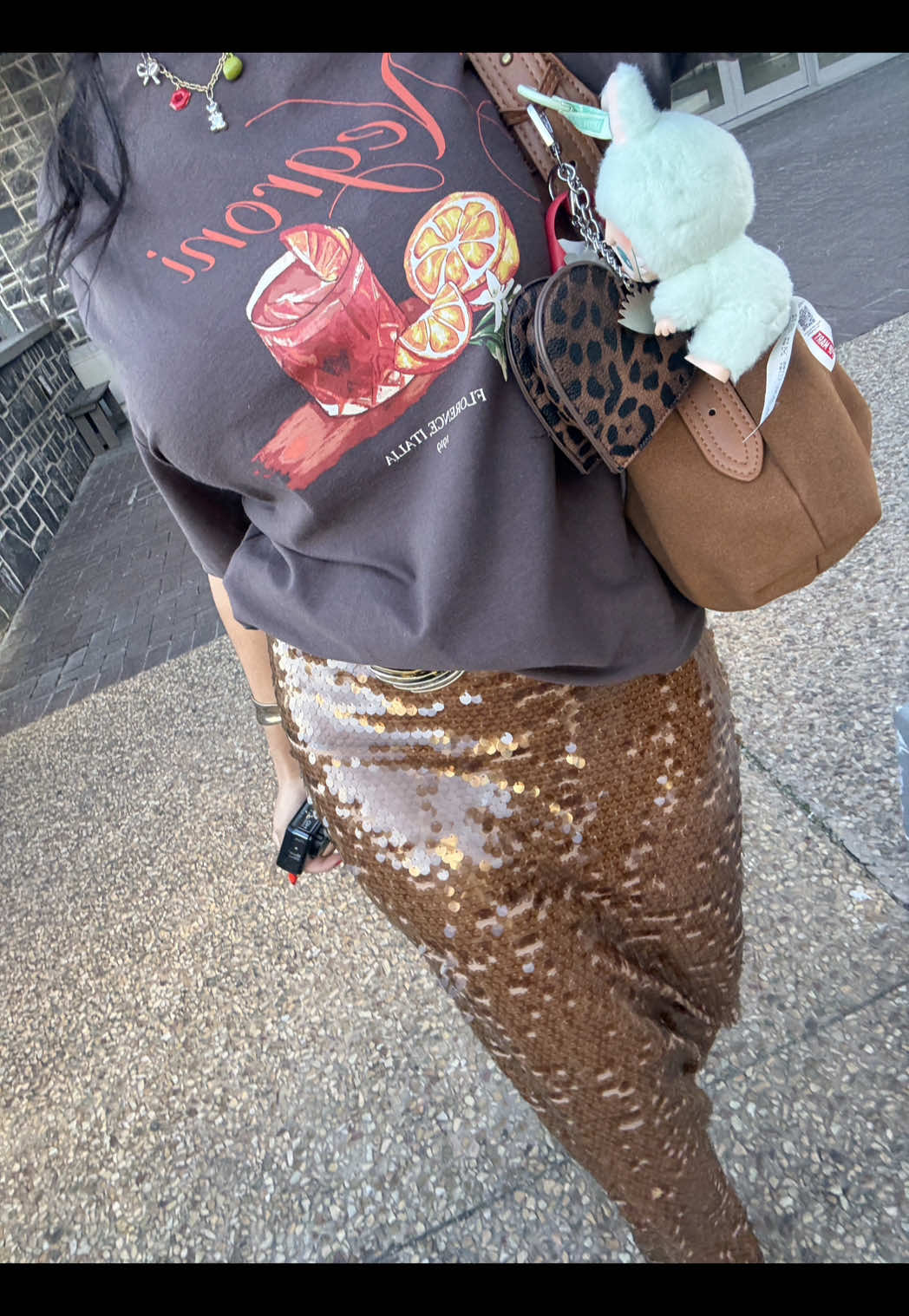 Today’s OOTD  Skirt @Superbalist  Top & bag @COTTON ON  #OOTD #outfitinspo #capetownsouthafrica #labubu #dailyoutfits #dinneroutfit 