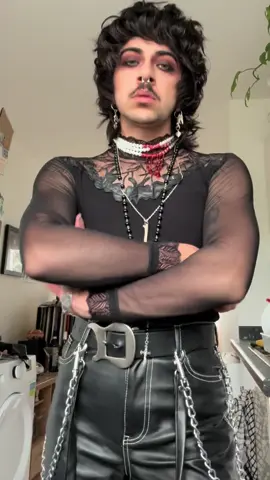 kitchen outfit check compilation 🦇 #70sfashion #androgynous #vampiregoth #glamrock #romanticgoth #rockstarstyle #whimsigoth #davidbowie #whimsigothfashion #maximalism #hedonism #vampirecore #70sfashiontiktok #davidbowiefashion #glamrockfashion 