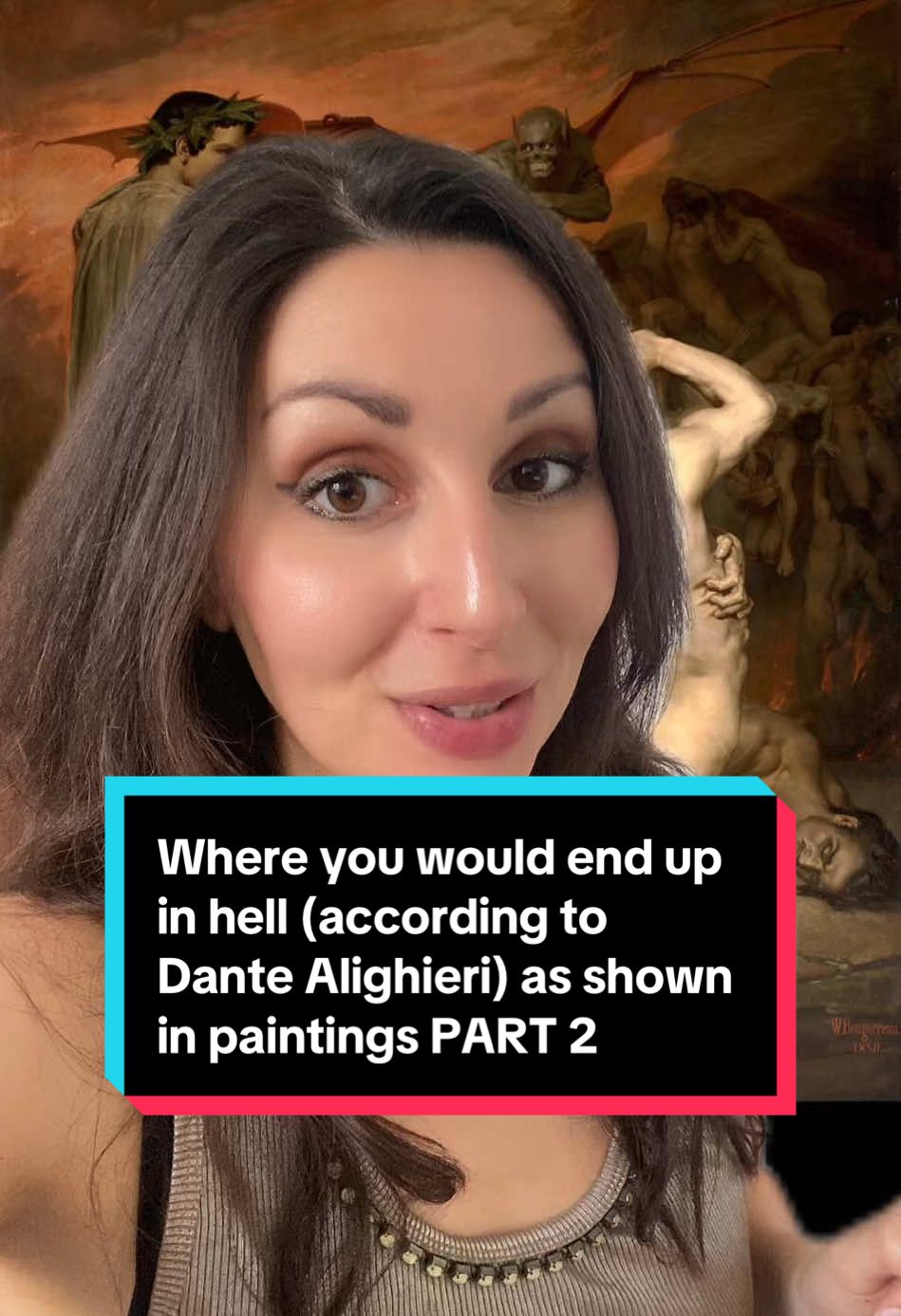 Where would you end up? PART 2 #art #arttiktok #arttok #dante #hell #inferno #arthistory #arthistorytiktok #paintings #painting #artwork #divinecomedy 