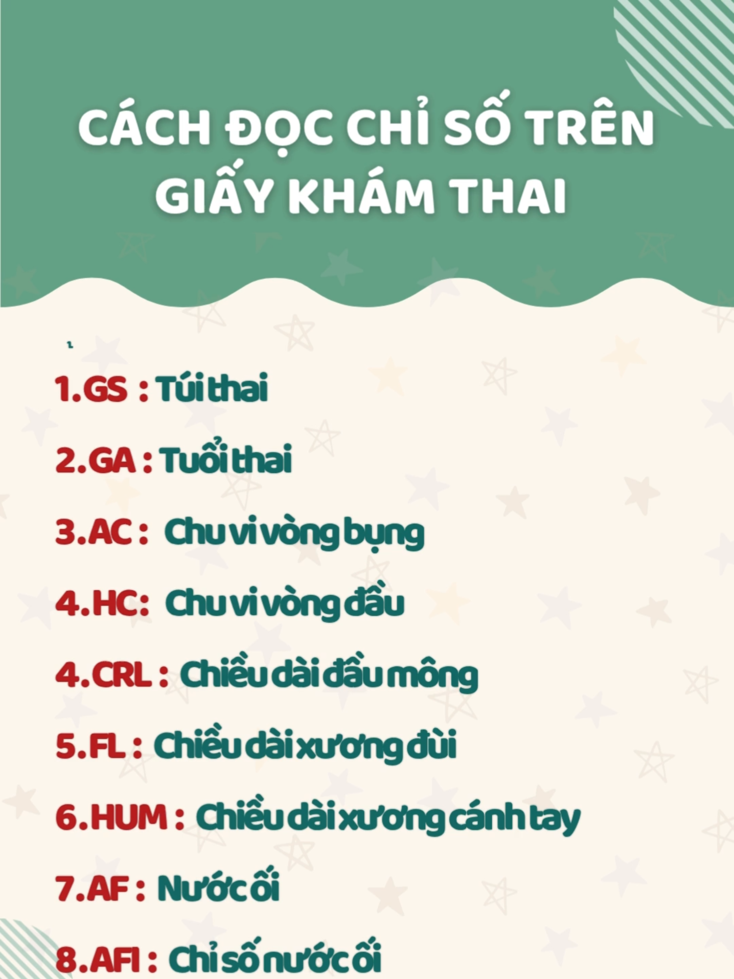 Cách đọc chỉ số trên giấy khám thai #khamthai #mebau #chamcon #cungconkhonlon #xuhuong