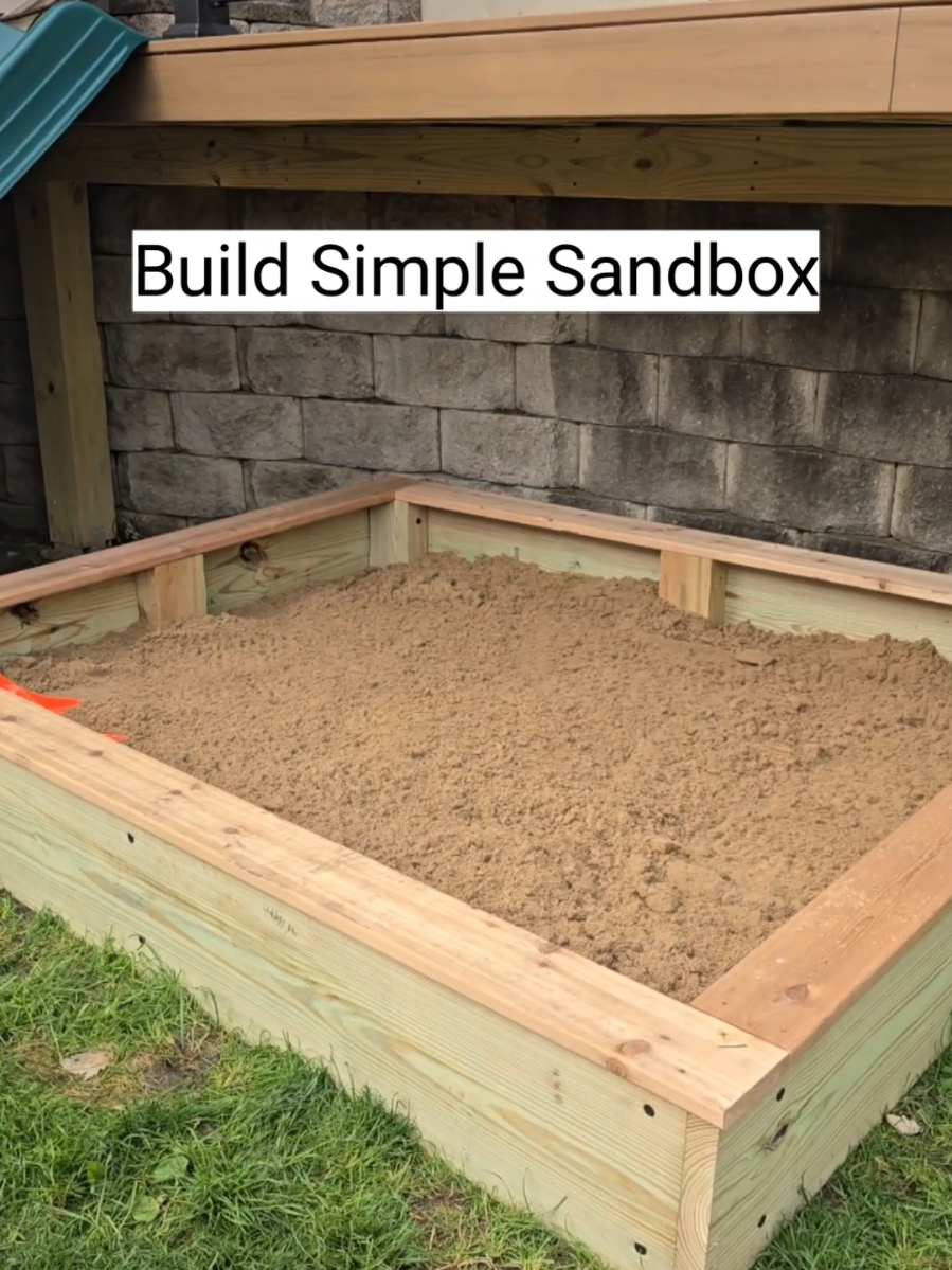Simple to build sandbox #sandbox #build #backyard 