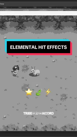 Testing new hit effects💥 Which one is your fave? ⭐️ 🍃 ⚡️  #pixelart #indiegames #indiegamedev #godot 