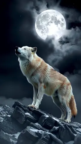 Live wallpaper 4k 2025 [A majestic white wolf howling toward the moon, standing tall on a jagged rock peak] #wallpaper #wolf #livewallpaper #wallapaperlive4k #wallpaper4k #wallpapers #livewallpaper4k 