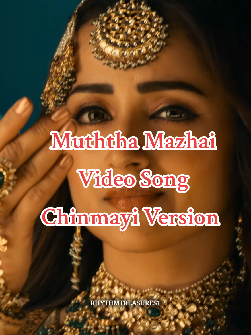 #muththamazhai #arrahman #chinmayiversion #chinmayi #muththamazhaivideosong #trending #viral #thuglifemovie #tamilsong #explore #foryourpage 