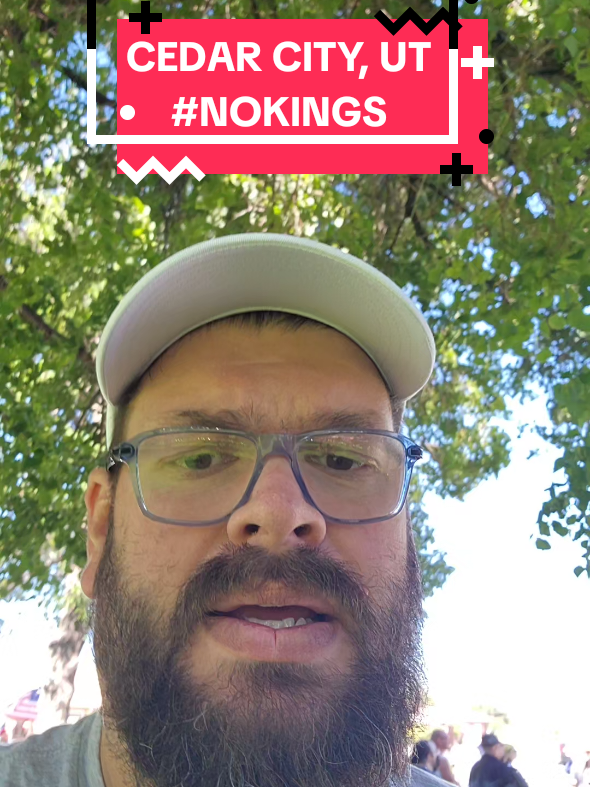 6.14.25 #NoKings rally - Cedar City, UT #buildtheresistance #GetInvolved #forabetterfuture 