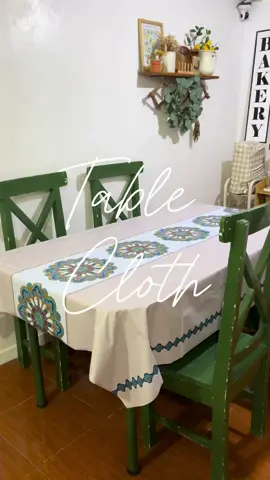 PVC Table Cloth or Mantel. Lakas lang maka reminice 🥰 #tablecloth #mantel #diningtable #dining 