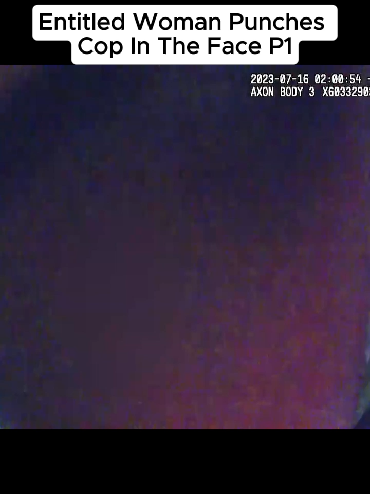 Entitled Woman Punches Cop In The Face#cops #fypシ #police #bodycam