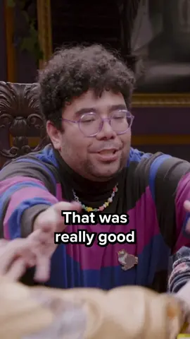 That is disgusting — Taboo GIVE the card to us now! #parlorroom #dropout #katiemarovitch #oscarmontoya