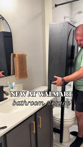 ARE WE JOKING WALMART 😍😍  Under $150 and such a great solution to more bathroom storage! Linked in my bio under shop my home finds  #walmartfinds #bathroom 