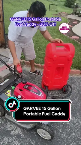 @Garvee Pro Tools #garvee #fuelcaddy #gasoline #storage GARVEE 15 Gallon Portable Fuel Caddy with Siphon Pump and 10ft Hose - Ideal for Gasoline and Diesel Storage on Wheels for Cars, Lawn Mowers, ATVs, and Boats Available in Red, Yellow, and Gray Options. #fyp #tiktokshop #tiktokmademebuyit #tiktokusa #giftideas #viral 