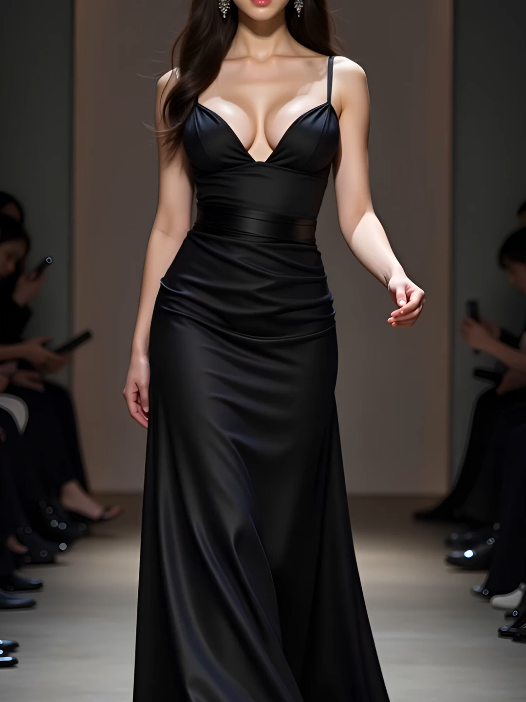 무한 반복 시청 중! 드레스 워킹 👀✨ Can’t stop rewatching this dress walk 💃 何度も見返しちゃうドレスウォーク✨ 这场秀，真的一刷再刷！👗🔥 #runwaywalk #ai美人 #fashiontok #aimodel